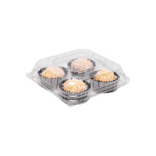 Load image into Gallery viewer, Embalagem Quadrada Articulada Para 4 Doces F654 Fibraform c/50un