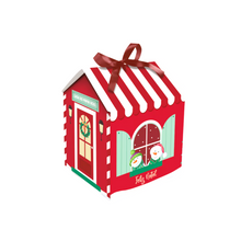 Load image into Gallery viewer, Caixa Casinha Mini Panetone Expresso Noel 11,5x9x13,5cm Carber c/10 un