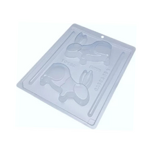 Load image into Gallery viewer, Forma com Silicone 3 Partes Coelho Pulando 10135 BWB un