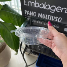 Carregar imagem no visualizador da galeria, Pote Redondo Transparente 250ml Tampa com Lacre F742 Fibraform c/50 un