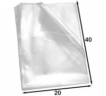 Cargar imagen en el visor de la galería, Saco Plástico Transparente PP 20x40x0,006 c/1 Kg