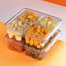 Load image into Gallery viewer, Emb 660ml Petisqueira 4 Div G544 com Tampa Galvanotek c/10un