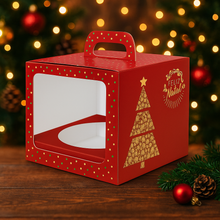 Carregar imagem no visualizador da galeria, Caixa Alça e Visor Panetone 500g Natal Luz C3937 Ideia c/5 un
