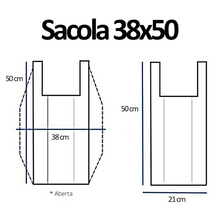 Cargar imagen en el visor de la galería, Sacola Plástica 38x50cm Volte Sempre Embale Bem c/1000 un