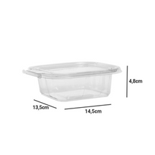 Carregar imagem no visualizador da galeria, Pote Quadrado Transparente 350ml Tampa com Lacre F731 Fibraform c/50 un