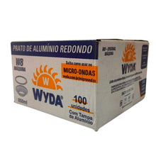 Carregar imagem no visualizador da galeria, Marmitex de Alumínio Nº8 850ml Fechamento Máquina Wyda c/100 un