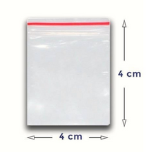 Load image into Gallery viewer, Saco Plástico Zip Lock Nº00 4x4cm c/1000 un