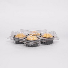Load image into Gallery viewer, Embalagem Quadrada Articulada Para 4 Doces F654 Fibraform c/50un