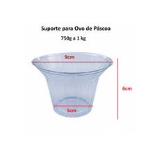 Carregar imagem no visualizador da galeria, Suporte para Ovos de Páscoa Grande 676 BWB c/10 un