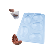 Cargar imagen en el visor de la galería, Forma com Silicone 3 partes Ovo Liso 100g 3615/SP48 BWB un
