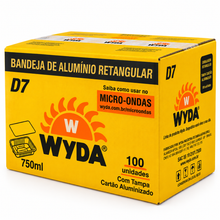 Carregar imagem no visualizador da galeria, Embalagem de alumínio Wyda 750ml D7 tampa cartão c/100 un