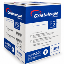 Carregar imagem no visualizador da galeria, Copo Descartável 150ml Cristalcopo c/25x100 un