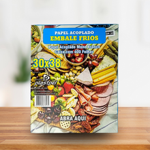 Carregar imagem no visualizador da galeria, Papel Acoplado para Frios 30x38cm Plastpel c/400 un