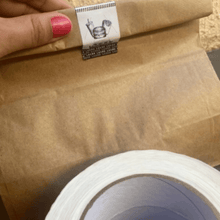 Cargar imagen en el visor de la galería, Etiqueta de lacre de segurança inviolável preta c/500 un