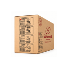 Cargar imagen en el visor de la galería, Bandeja Retangular Fatia 500g com Tampa Alta G63MA Branca Galvanotek c/100 un