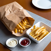 Cargar imagen en el visor de la galería, Saco kraft SOS LISO c/50un tamanho GG Pluma