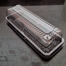 Load image into Gallery viewer, Bandeja Plástica Retangular Fatia 500g com Tampa Alta G63MA Galvanotek c/10 un