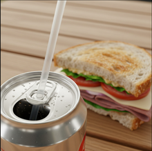 Load image into Gallery viewer, Canudo Sachê Biodegradável 5mm CB510 Cropac c/30x100 un