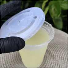 Carregar imagem no visualizador da galeria, Tampa Plástica T400 Furada para Copo Cristalcopo c/20x50 un