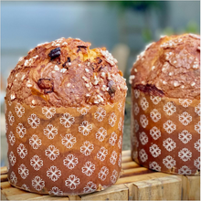 Load image into Gallery viewer, Forma de Papel Panetone Estampada 250g c/100 un