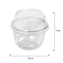 Load image into Gallery viewer, Pote Mousse com Tampa Alta 110ml Cristal G670 Galvanotek c/100 un