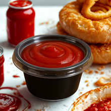 Load image into Gallery viewer, Embalagem para Molho com Tampa Preto 30ml F695 Fibraform c/100un