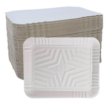 Load image into Gallery viewer, Bandeja Papelão Branco N°25 c/100 un