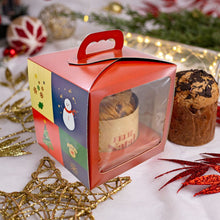 Carregar imagem no visualizador da galeria, Caixa Alça e Visor Panetone 500g Merry Christmas C3299 Ideia c/5 un