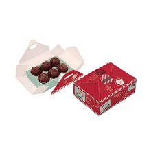 Carregar imagem no visualizador da galeria, Caixa Cartinha para 6 Doces Expresso Noel 16,5x9,4x4,5 Carber c/10un