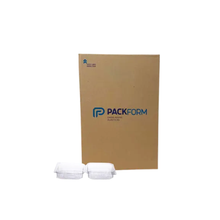 Cargar imagen en el visor de la galería, Embalagem para Doce Quadrado Tampa Acoplada PF641 Packform c/300 un