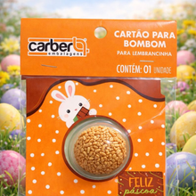 Carregar imagem no visualizador da galeria, Cartão para 1 Doce Blister Floquinhos Páscoa Cromus un
