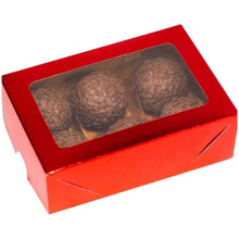 Load image into Gallery viewer, Caixa Gaveta com Visor 6 Doces Vermelho C1600 Ideia c/10 un