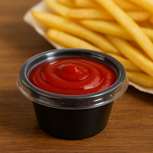 Load image into Gallery viewer, Embalagem para Molho com Tampa Preto 30ml F695 Fibraform c/700un