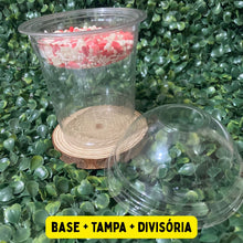 Load image into Gallery viewer, Copo Bolha 400ml G840 com Tampa G800 + Divisória G810 Galvanotek c/50 un