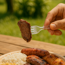 Cargar imagen en el visor de la galería, Garfo Refeição Cristal PraFesta c/1000 un
