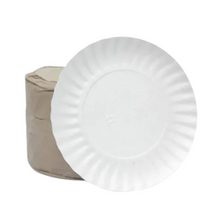 Cargar imagen en el visor de la galería, Prato Papelão Branco N°04 c/100 un