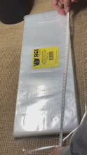 Cargar y reproducir el video en el visor de la galería, Saco plástico transparente PP 15x45x0,006 c/1 KG