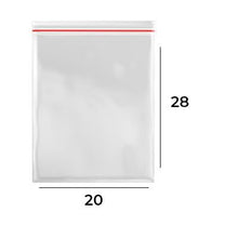 Load image into Gallery viewer, Saco Plástico Zip Lock Nº09 20x28cm c/100 un