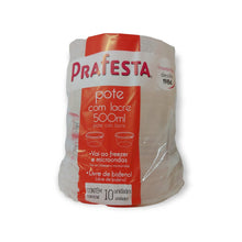 Cargar imagen en el visor de la galería, Pote Redondo freezer e micro-ondas 500ml com lacre Prafesta c/10 un