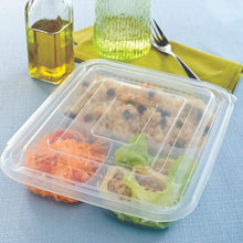 Carregar imagem no visualizador da galeria, Pote Retangular 3 Divisórias 810ml G323 Galvanotek c/50 un