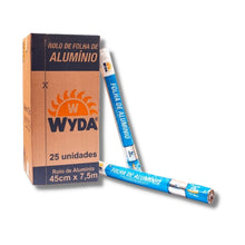 Carregar imagem no visualizador da galeria, Rolo de Papel Alumínio Wyda 45x7,5m c/25 un