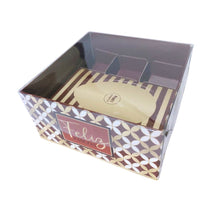 Cargar imagen en el visor de la galería, Caixa para Meio Ovo 100g + 3 Forminhas Brown Chocolá Cromus c/6 un