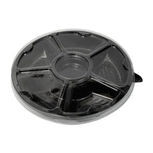 Cargar imagen en el visor de la galería, Petisqueira 5 divisórias Preta 1.000ml G550 Galvanotek c/10 un