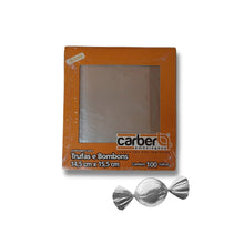 Load image into Gallery viewer, Embalagem para Trufa Prata 14,5x15,5cm Carber c/100 un