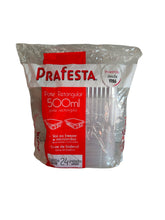 Cargar imagen en el visor de la galería, Pote retangular freezer e micro-ondas 500ml com tampa Prafesta c/144un