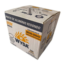 Cargar imagen en el visor de la galería, Marmitex de Alumínio Nº9 1160ml Fechamento Manual Wyda c/100 un