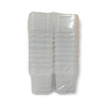 Cargar imagen en el visor de la galería, Pote Quadrado Transparente 220ml Tampa com Lacre c/20 un