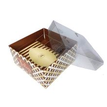 Cargar imagen en el visor de la galería, Caixa para Meio Ovo 100g + 3 Forminhas Brown Chocolá Cromus c/6 un