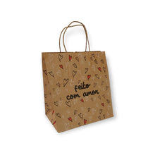 Load image into Gallery viewer, Sacola Kraft Eco (PPQL) Amor Doce L22xA24xC15 C3709 Ideia c/10 un
