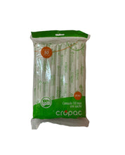 Load image into Gallery viewer, Canudo Sachê Biodegradável 10mm CB562 Cropac c/15x50 un